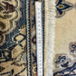 Handgeknüpfter Perser Orientteppich Nain mit Seide 80x55cm