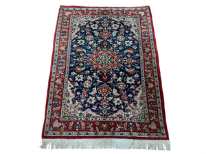 Orientteppich handgeknüpft Isfahan Kork fein 143x105 cm