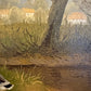 Ludwig SCHÖNGARTH (1937-2003) Ölgemälde Entenfamilie vor Gewässer