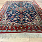 Orientteppich handgeknüpft Isfahan Kork fein 143x105 cm