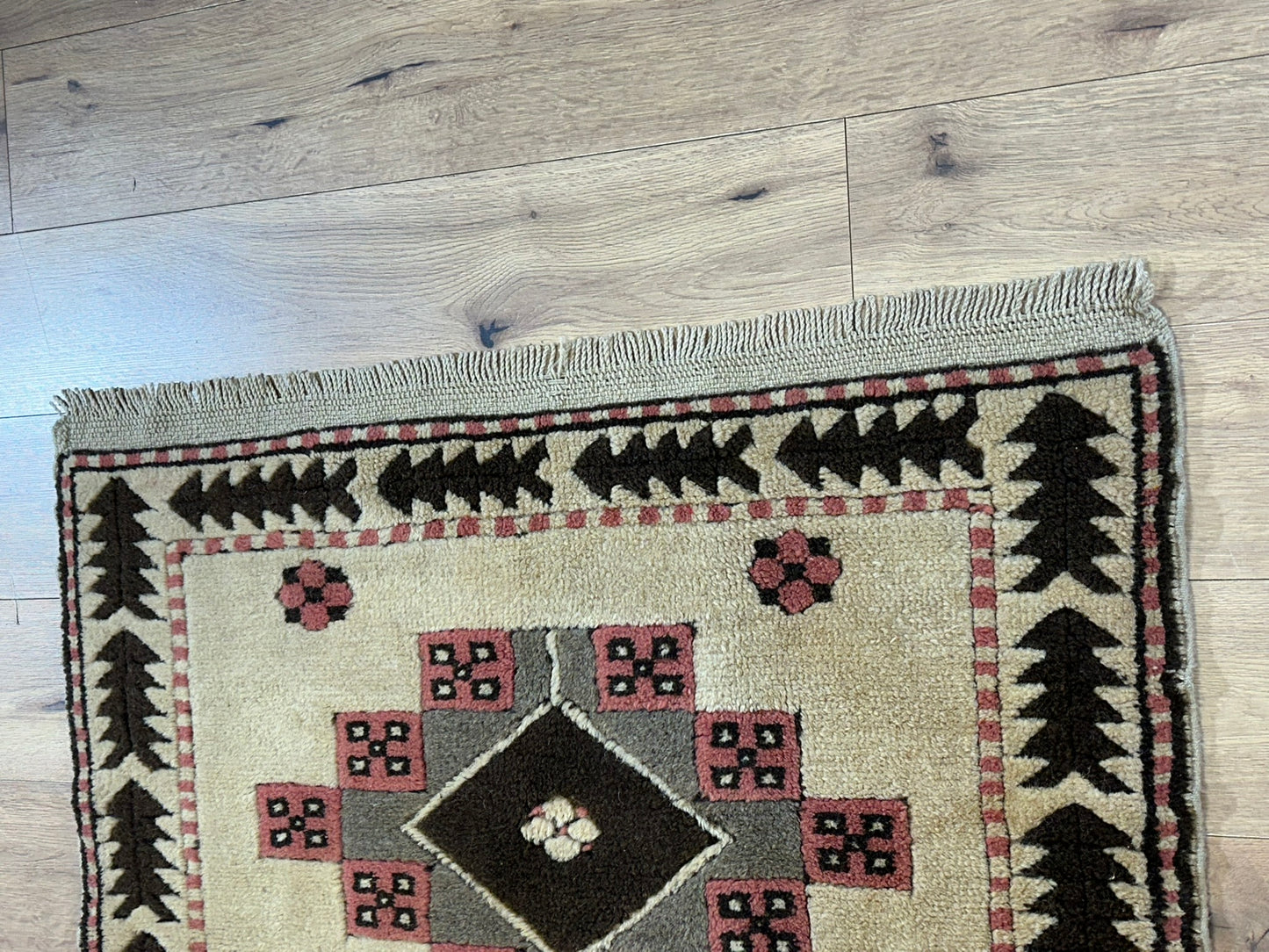 Handgeknüpfter Kazak Orientteppich 123x113cm
