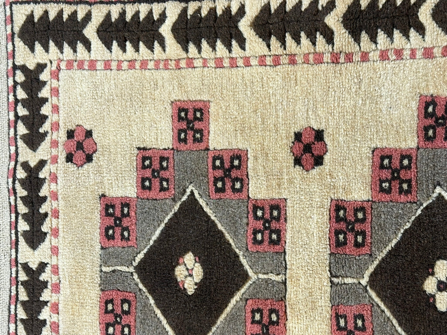 Handgeknüpfter Kazak Orientteppich 123x113cm