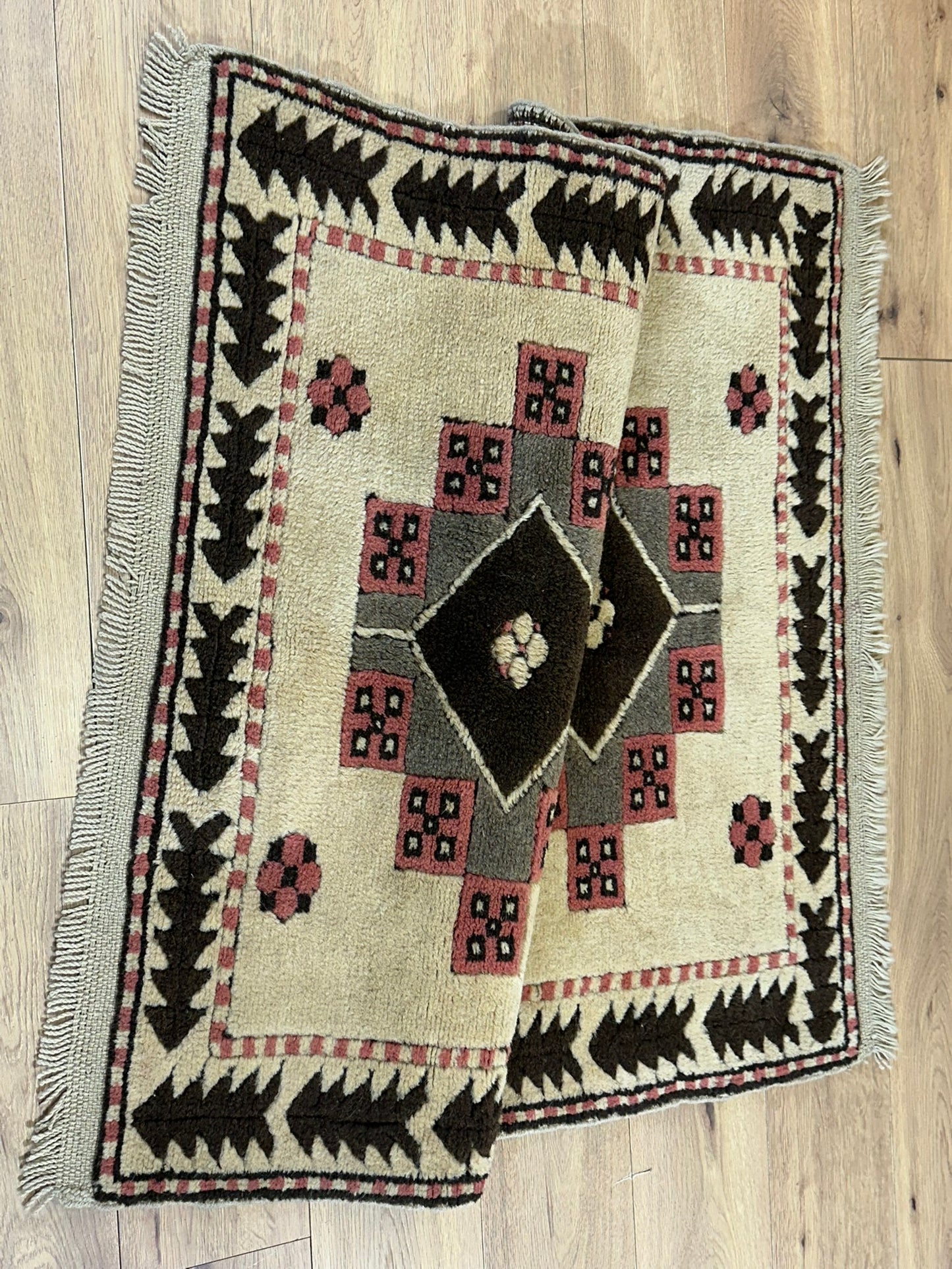 Handgeknüpfter Kazak Orientteppich 123x113cm