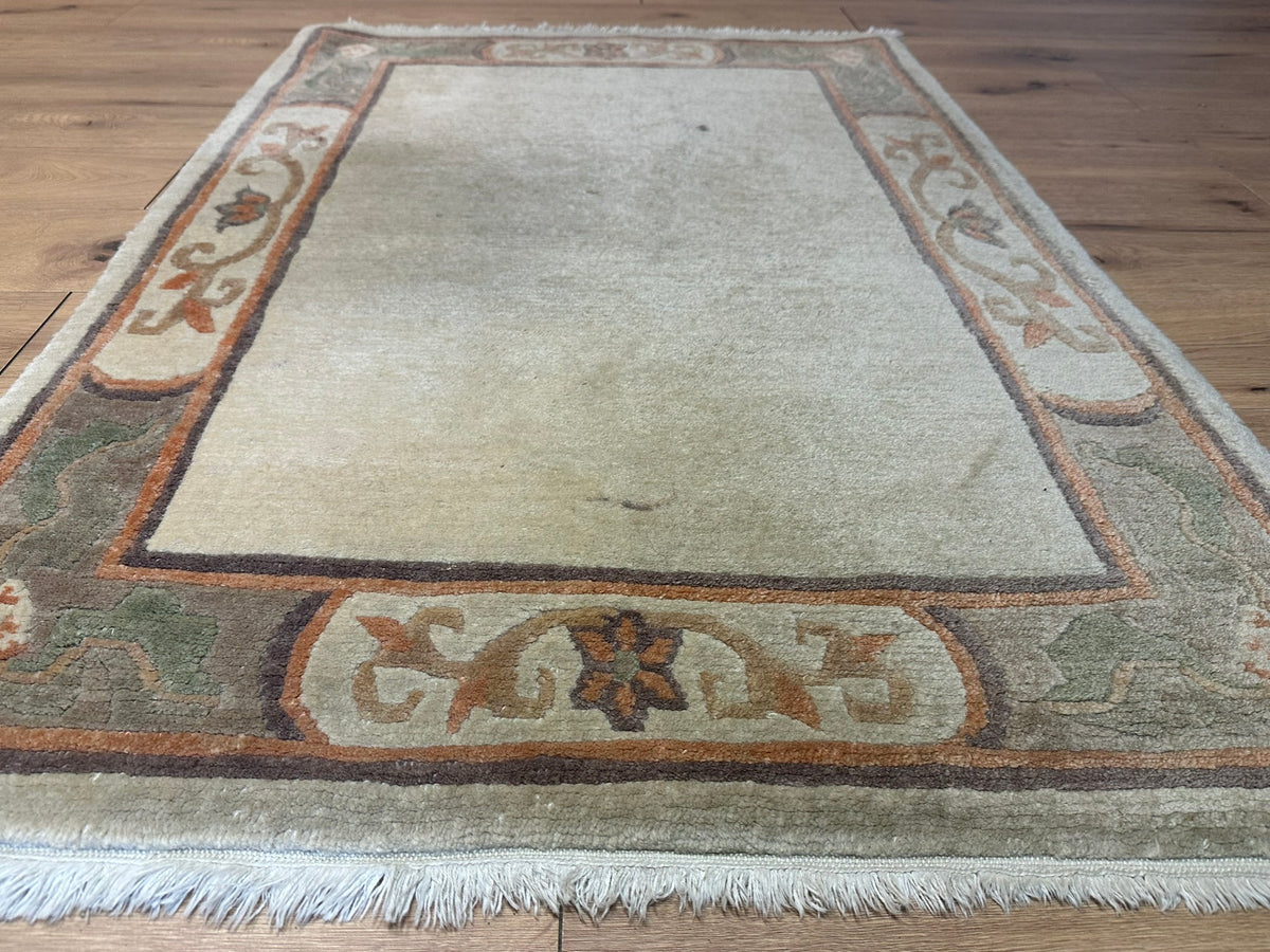 Orientteppich handgeknüpft Nepal Tibet Wolle 156x100 cm