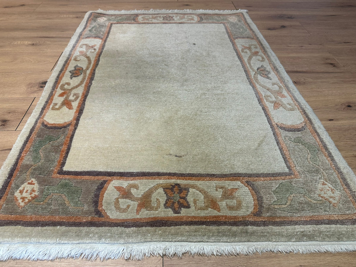 Orientteppich handgeknüpft Nepal Tibet Wolle 156x100 cm