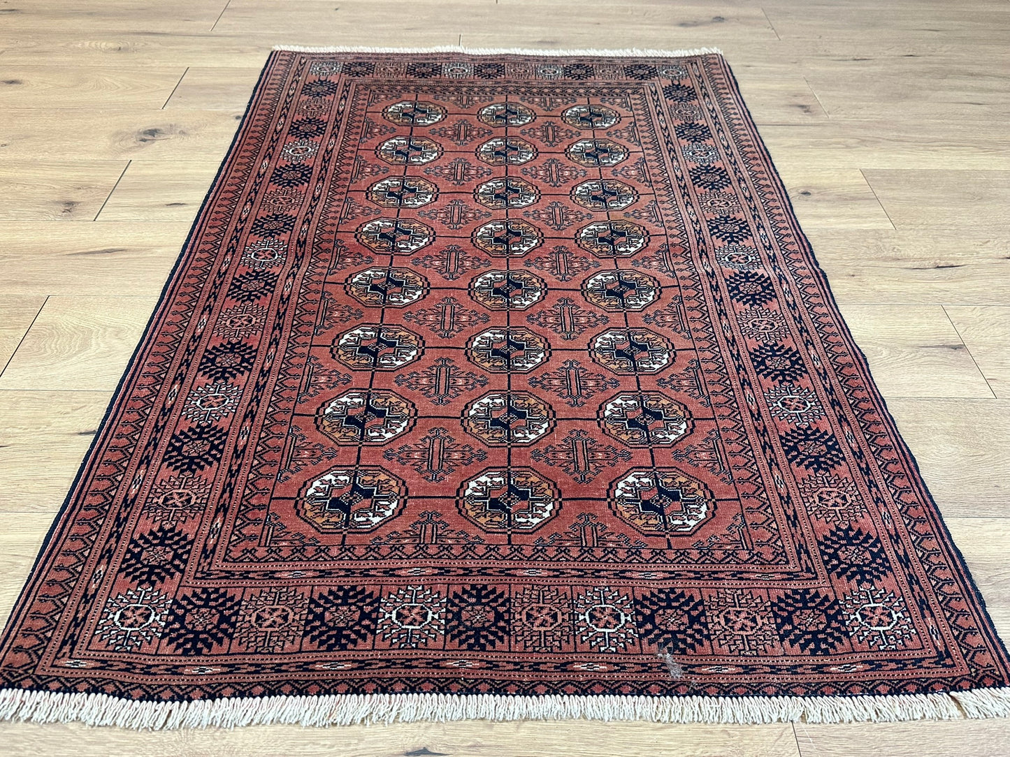 Handgeknüpfter Perserteppich Jomut Buchara – 150x100 cm Wolle
