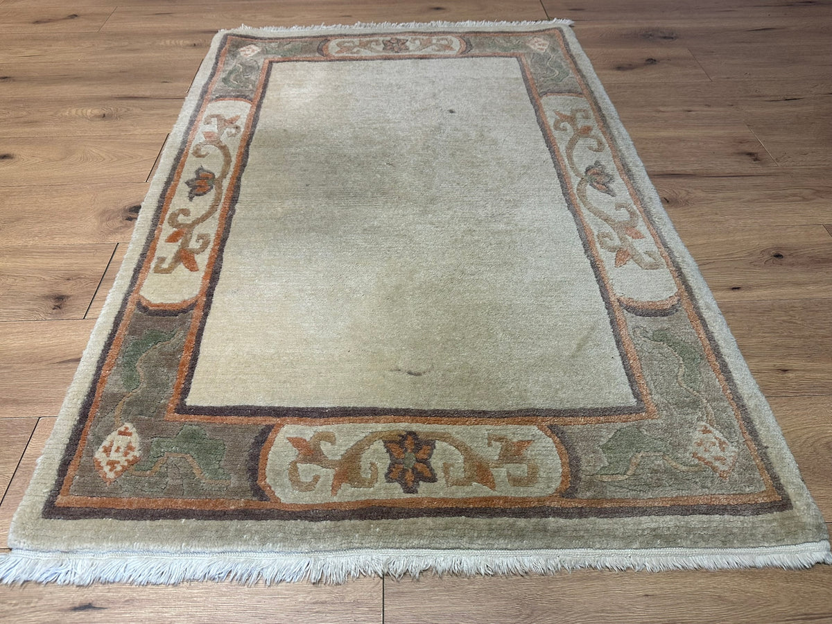 Orientteppich handgeknüpft Nepal Tibet Wolle 156x100 cm