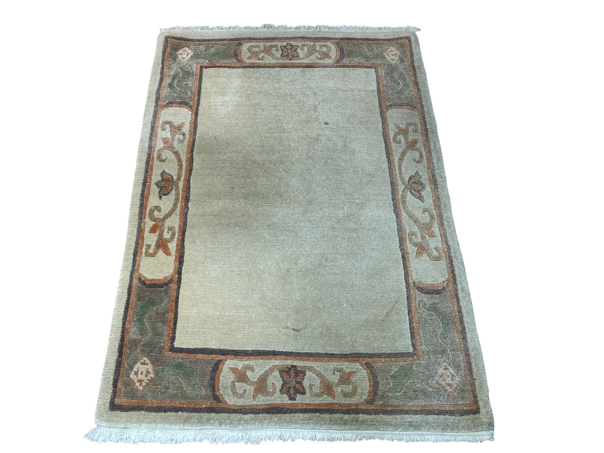 Orientteppich handgeknüpft Nepal Tibet Wolle 156x100 cm