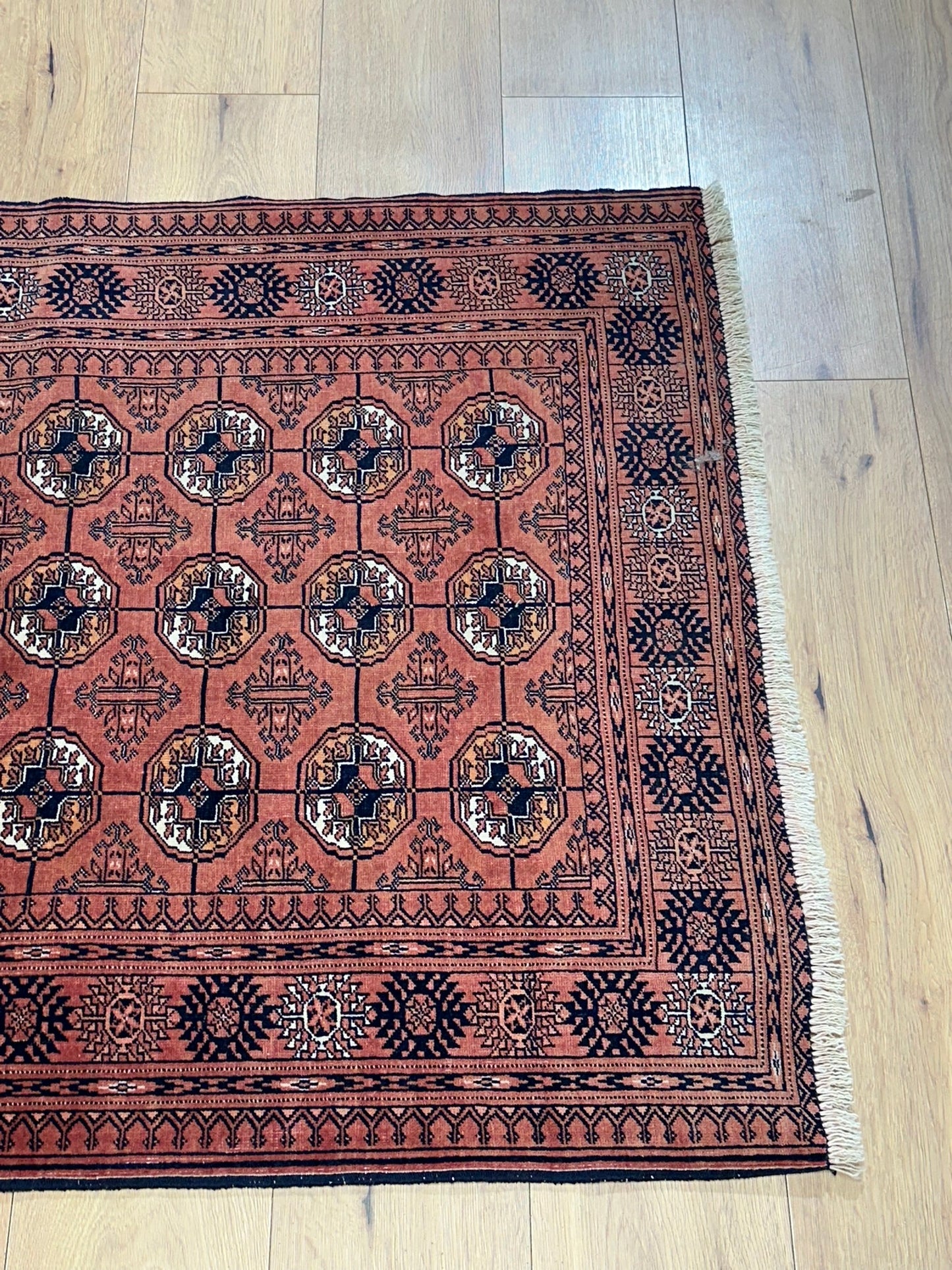 Handgeknüpfter Perserteppich Jomut Buchara – 150x100 cm Wolle