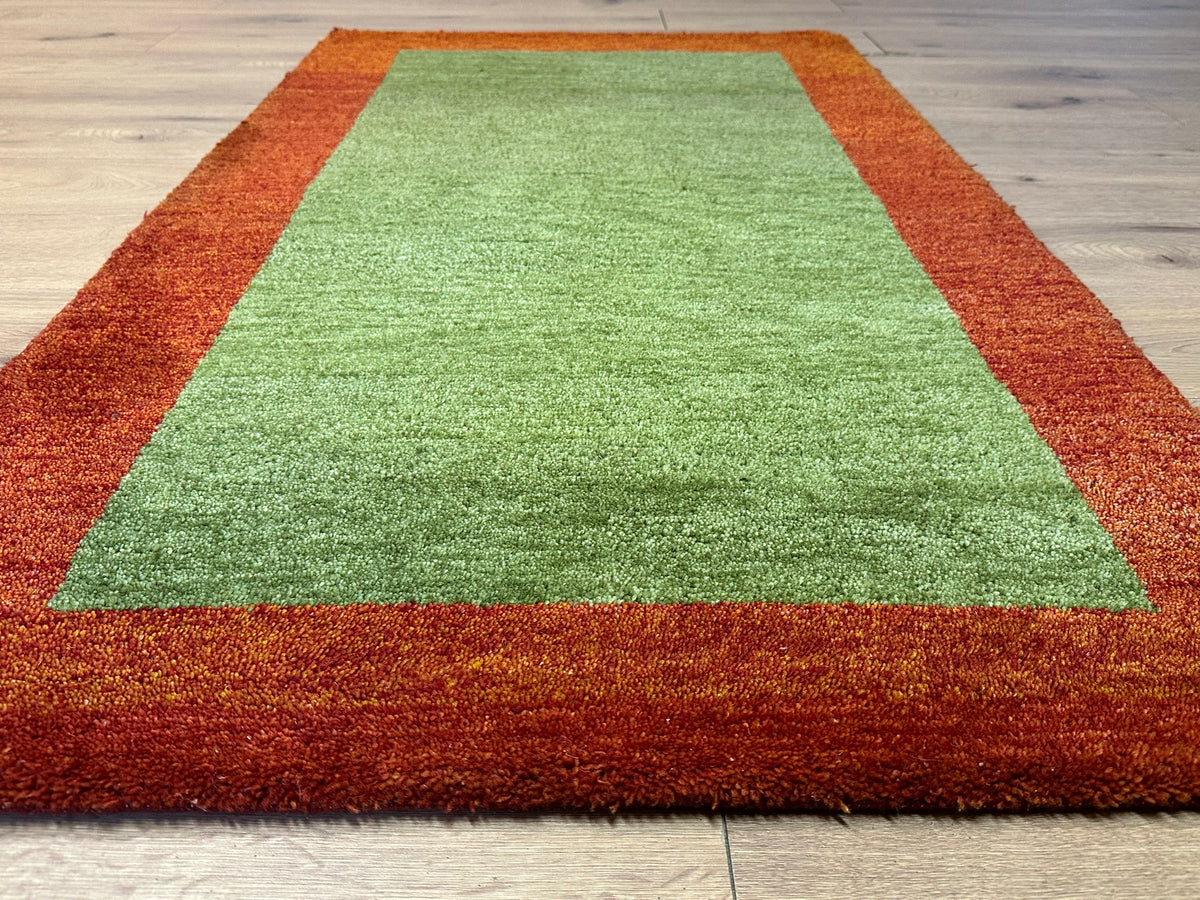 Orientteppich handgeknüpft Indian Gabbeh Wolle 163x95 cm