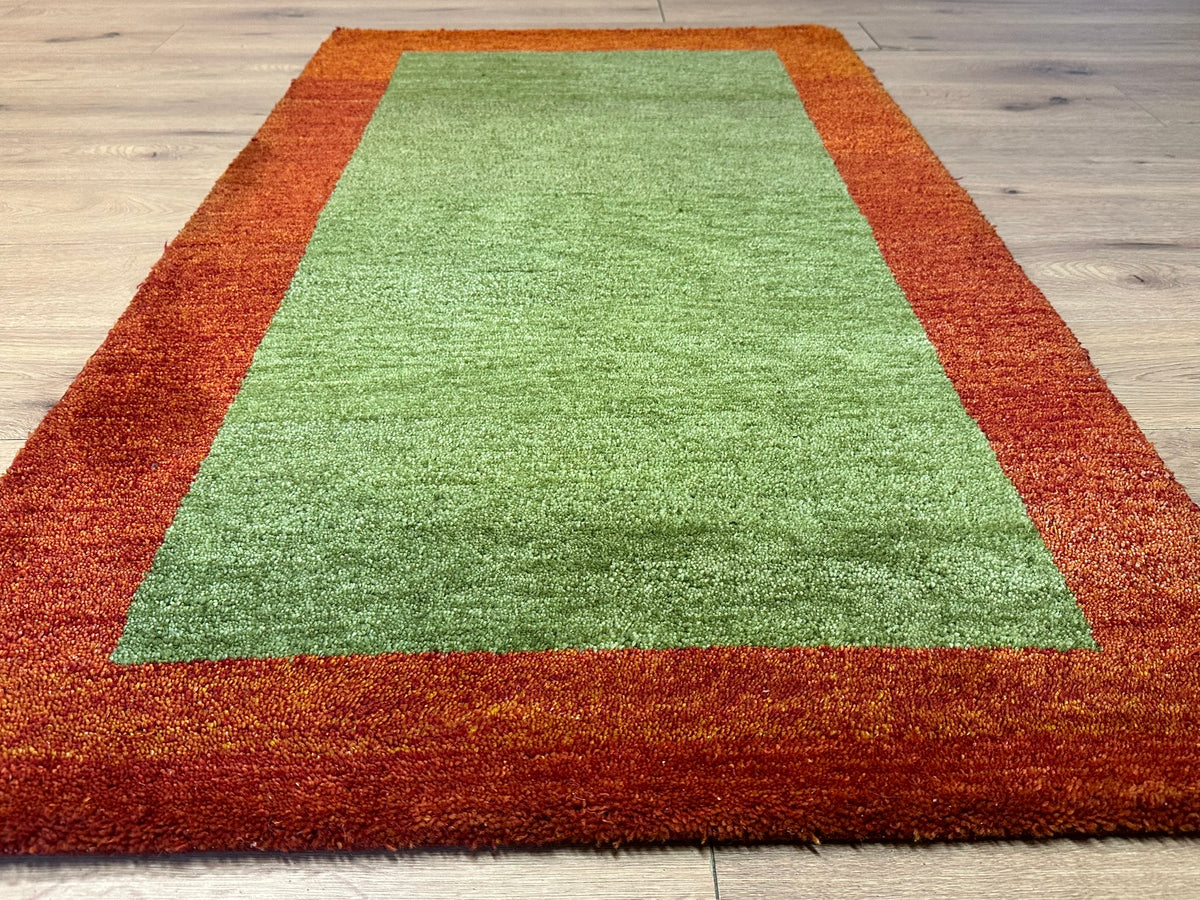 Orientteppich handgeknüpft Indian Gabbeh Wolle 163x95 cm