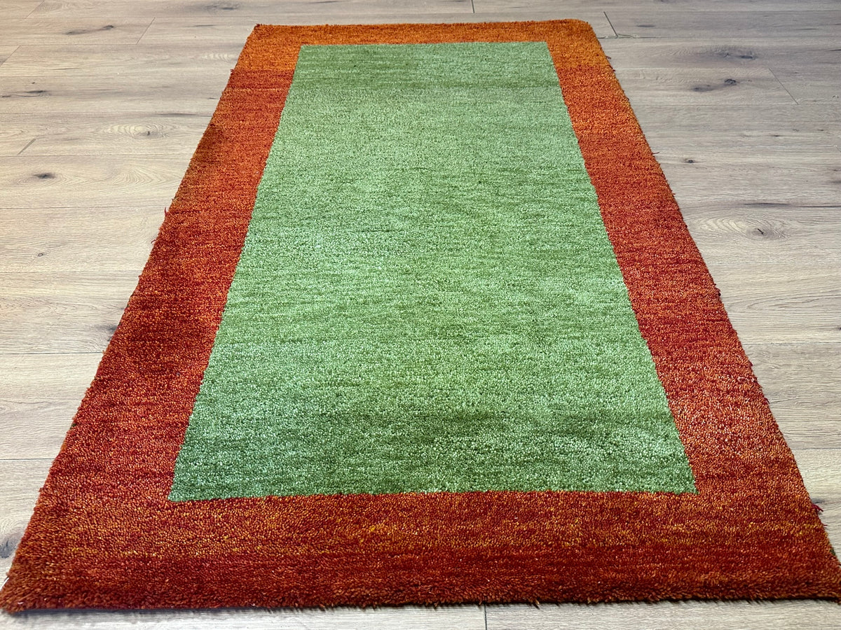 Orientteppich handgeknüpft Indian Gabbeh Wolle 163x95 cm