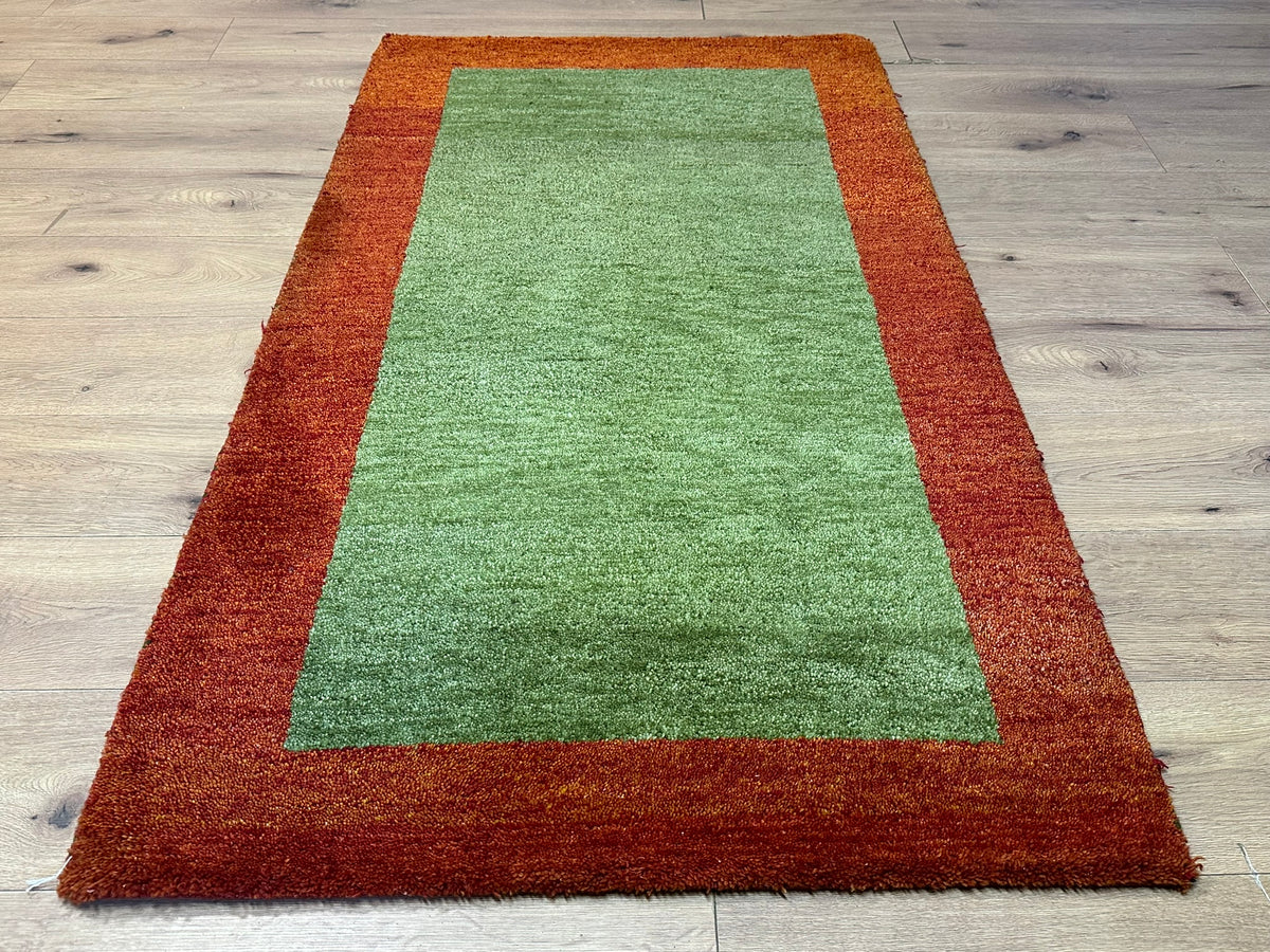 Orientteppich handgeknüpft Indian Gabbeh Wolle 163x95 cm