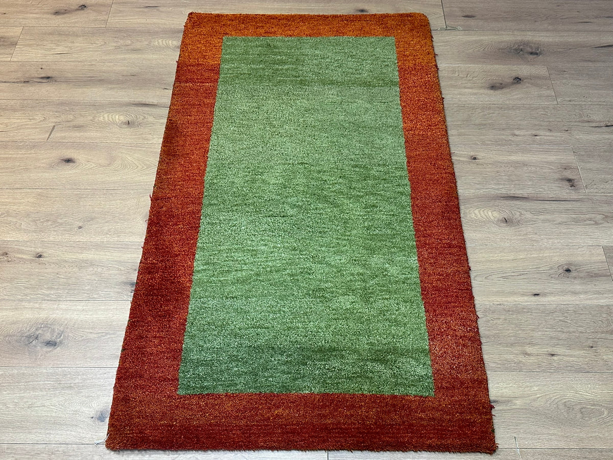 Orientteppich handgeknüpft Indian Gabbeh Wolle 163x95 cm
