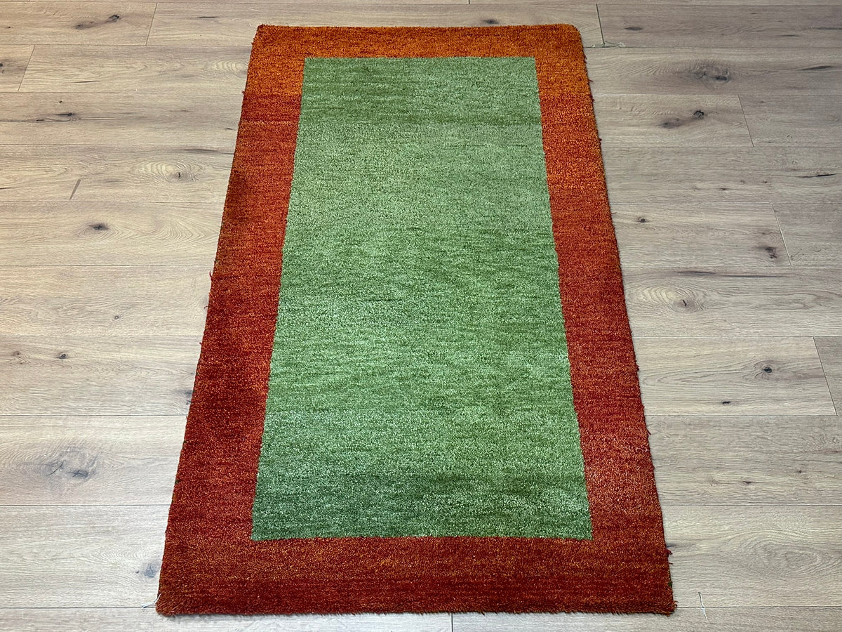 Orientteppich handgeknüpft Indian Gabbeh Wolle 163x95 cm