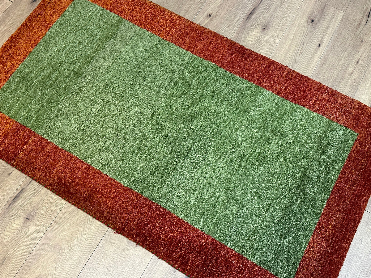 Orientteppich handgeknüpft Indian Gabbeh Wolle 163x95 cm