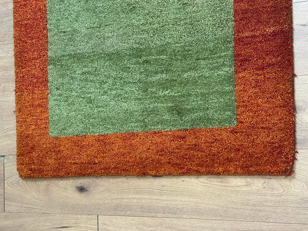 Orientteppich handgeknüpft Indian Gabbeh Wolle 163x95 cm
