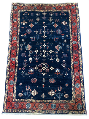 Orientteppich handgeknüpft Ghaschguli Gabbeh 145x95 cm