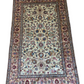 Orientteppich handgeknüpft Keschan 210x130 cm Seide auf Seide
