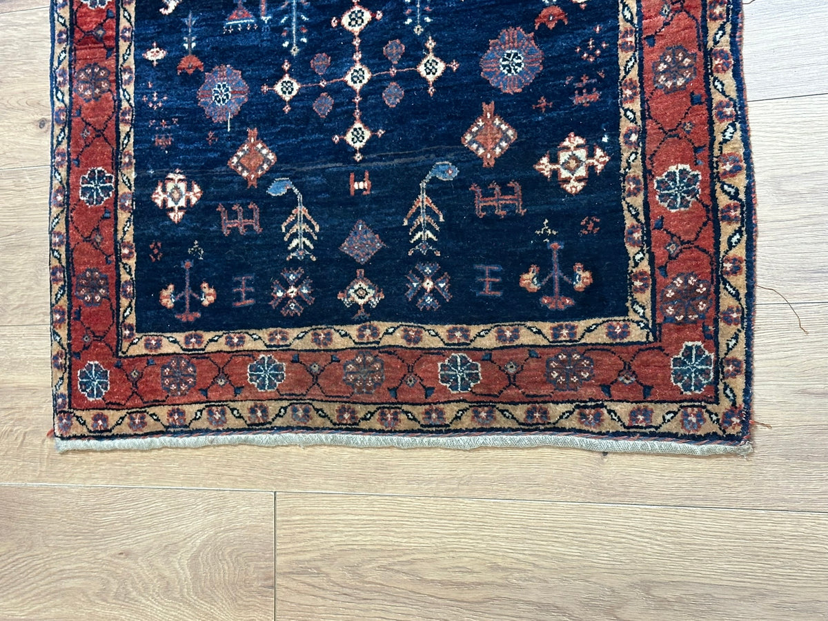 Orientteppich handgeknüpft Ghaschguli Gabbeh 145x95 cm