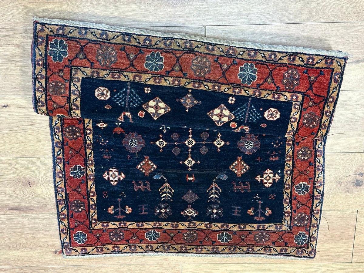 Orientteppich handgeknüpft Ghaschguli Gabbeh 145x95 cm