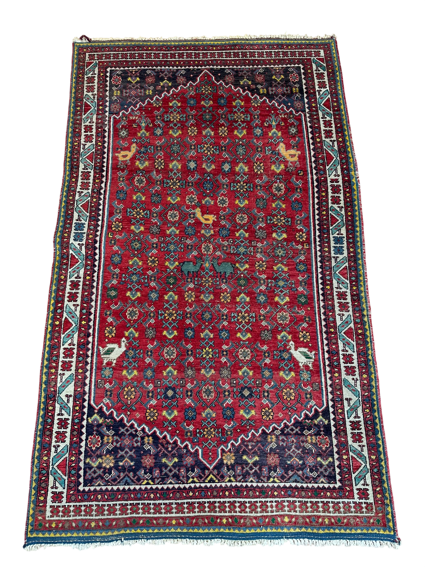Semi Antik Orientteppich handgeknüpft Malayer Hamadan 212x127 cm