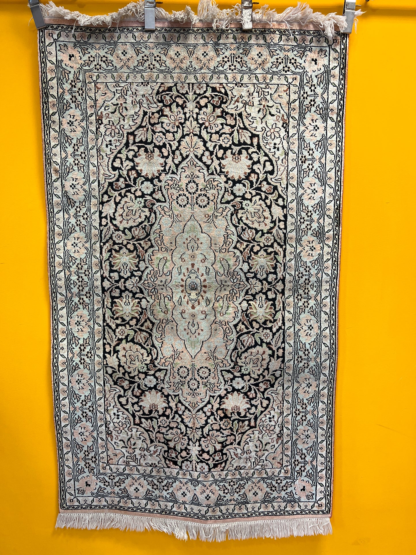 Royal Silk Weaves Handgeknüpfte Orientteppiche aus Seiden-Ghom-Kaschmir 95X160cm