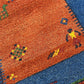Orientteppich handgeknüpft Indian Gabbeh Wolle 166x93 cm