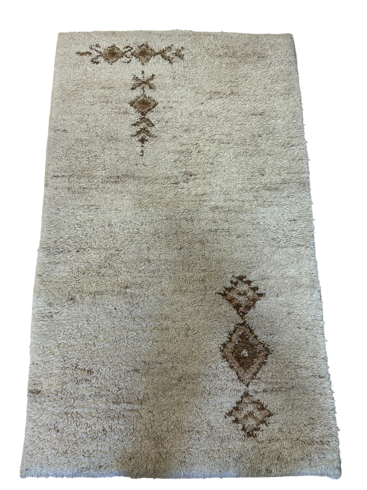 Orientteppich handgeknüpft Berber Wolle 156x90 cm