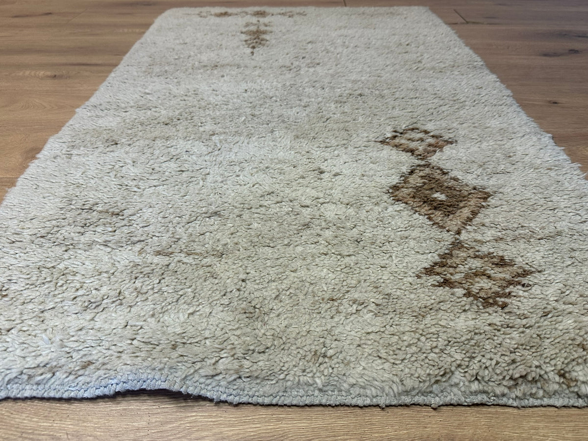 Orientteppich handgeknüpft Berber Wolle 156x90 cm