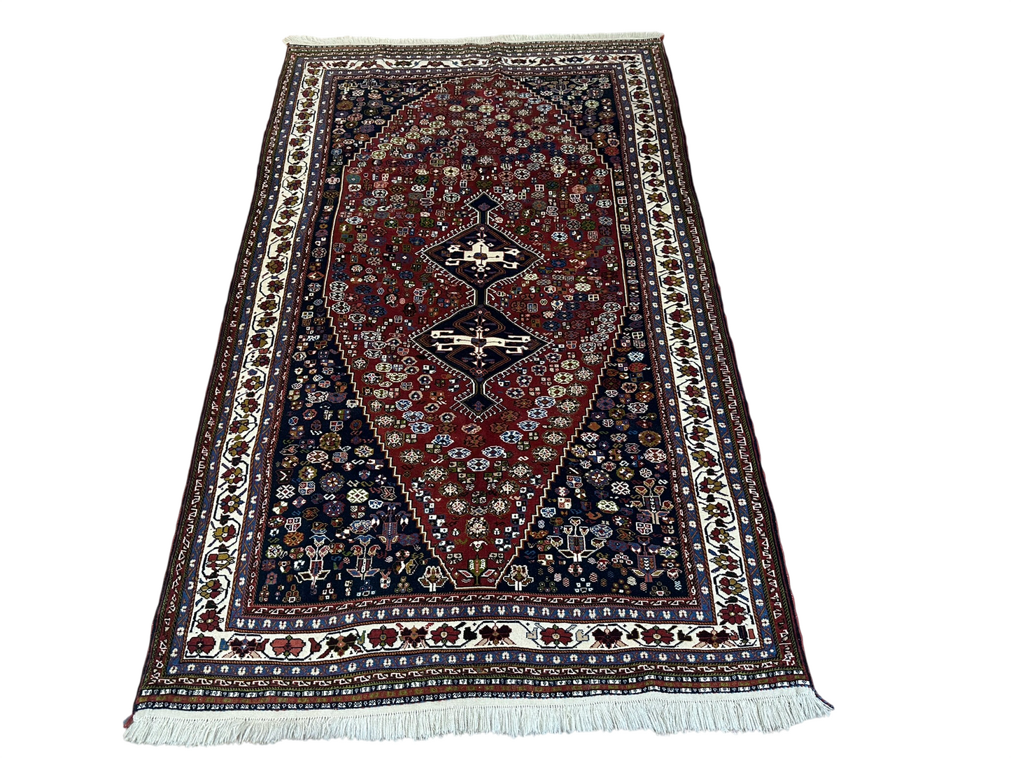 Orientteppich handgeknüpft Gaschguli 247x154 cm