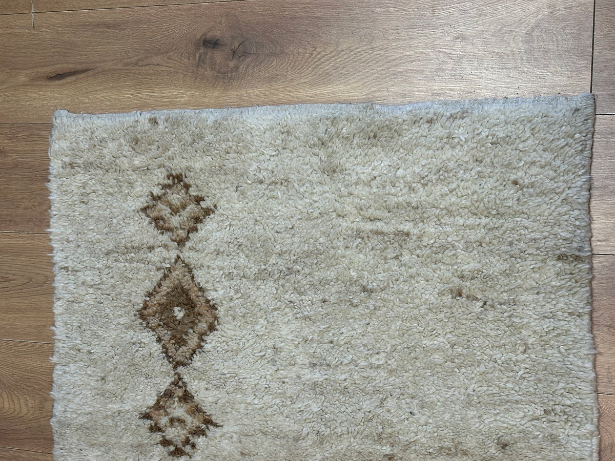 Orientteppich handgeknüpft Berber Wolle 156x90 cm