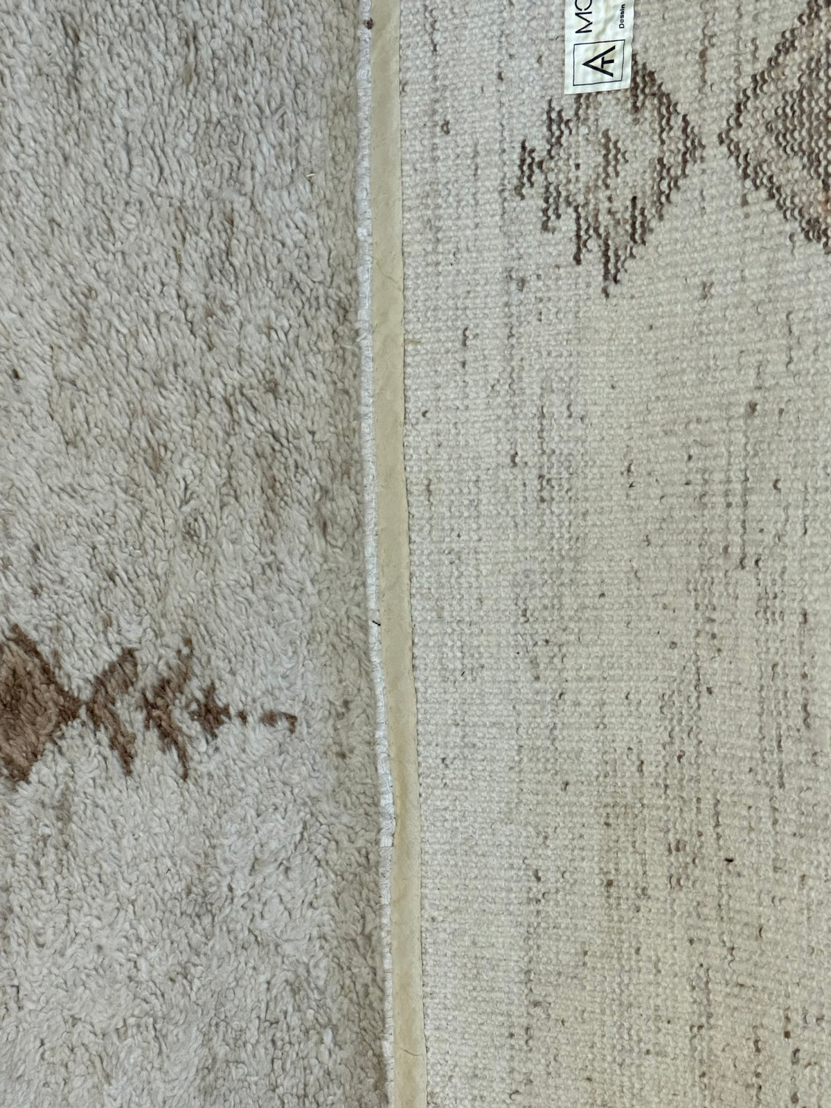 Orientteppich handgeknüpft Berber Wolle 156x90 cm