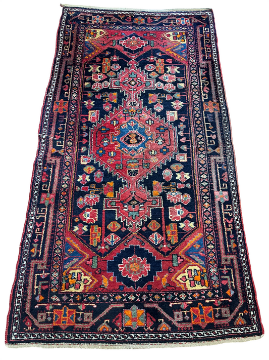 Orientteppich handgeknüpft Malayer 217x115 cm