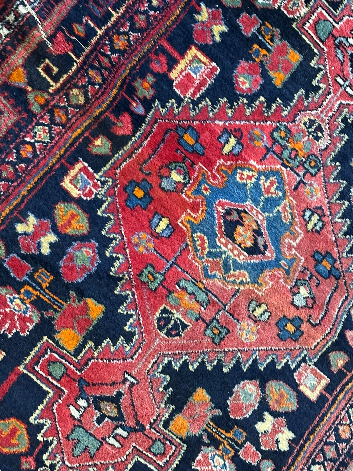 Orientteppich handgeknüpft Malayer 217x115 cm
