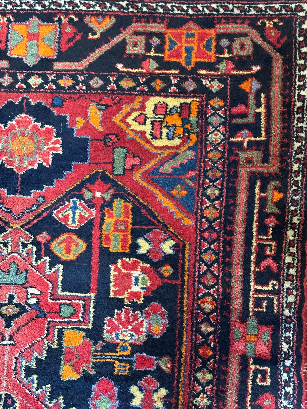 Orientteppich handgeknüpft Malayer 217x115 cm