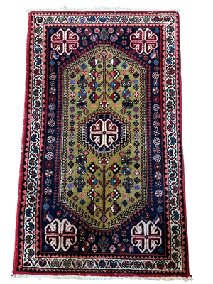 Orientteppich handgeknüpft Abadeh Naturfarben 100x60 cm