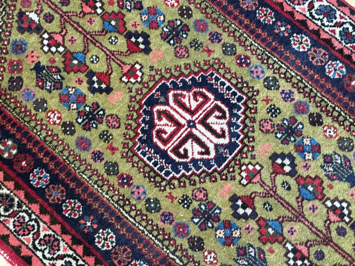 Orientteppich handgeknüpft Abadeh Naturfarben 100x60 cm