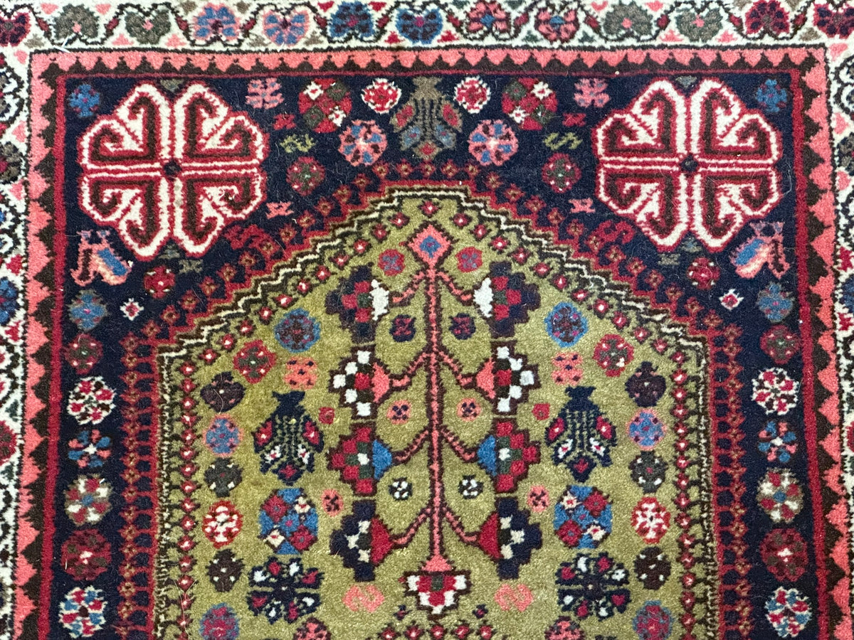 Orientteppich handgeknüpft Abadeh Naturfarben 100x60 cm