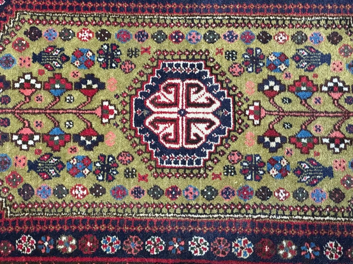 Orientteppich handgeknüpft Abadeh Naturfarben 100x60 cm