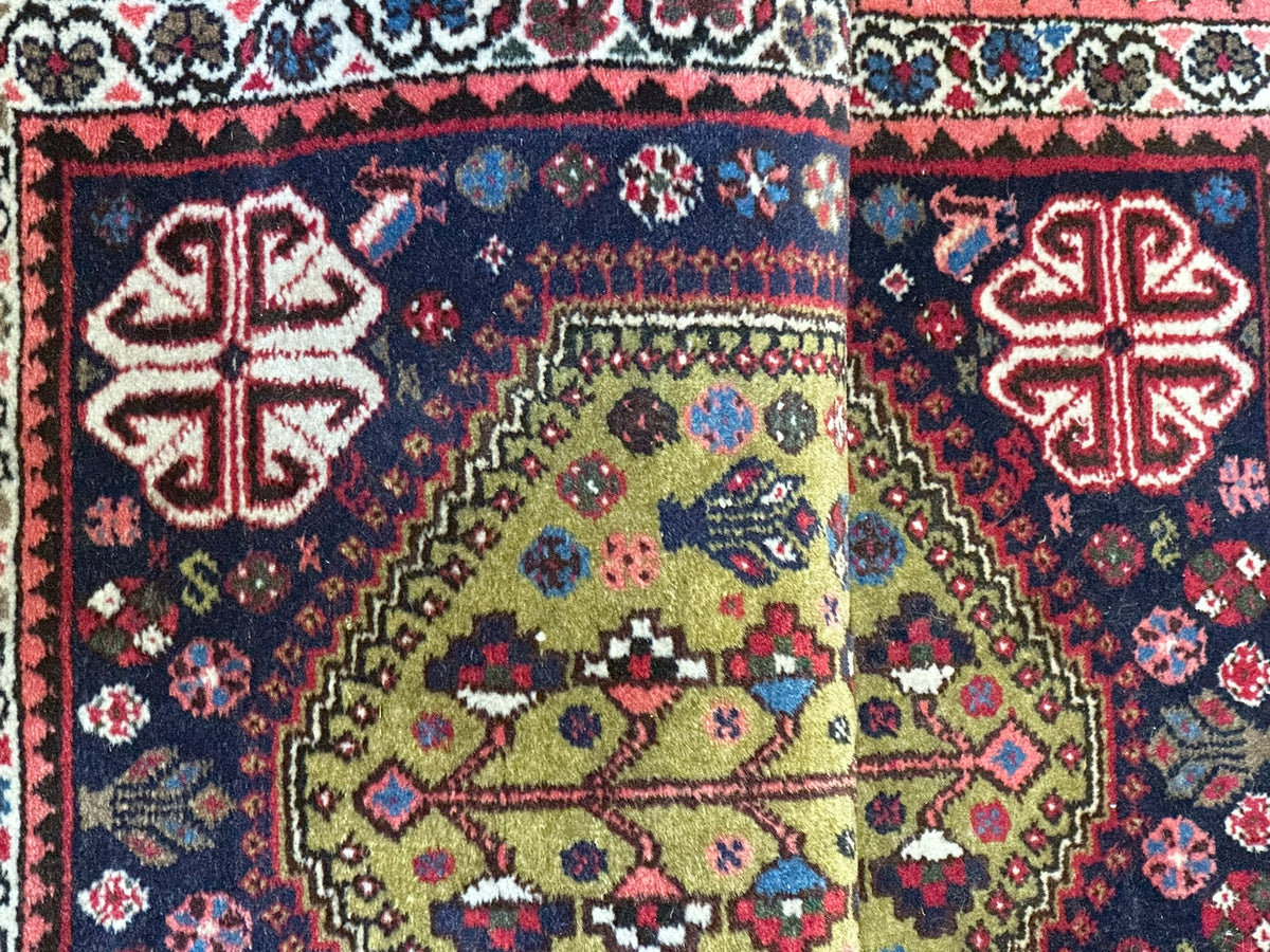 Orientteppich handgeknüpft Abadeh Naturfarben 100x60 cm