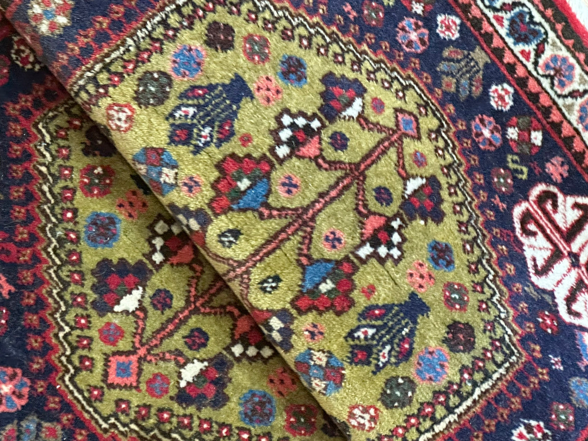 Orientteppich handgeknüpft Abadeh Naturfarben 100x60 cm