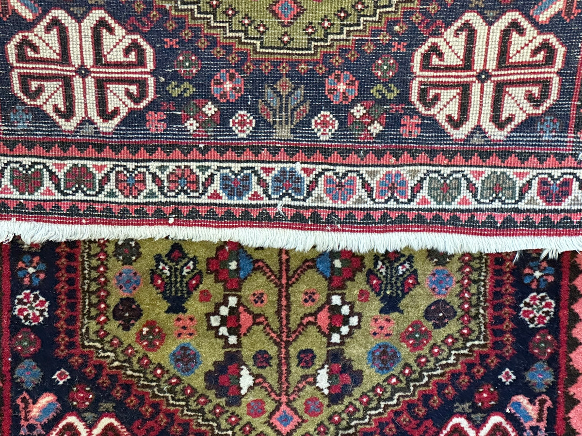 Orientteppich handgeknüpft Abadeh Naturfarben 100x60 cm