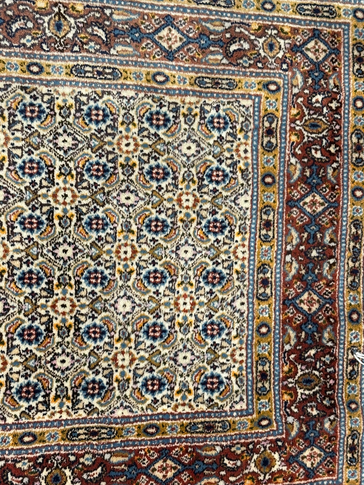 Orientteppich handgeknüpft Moud Läufer 390x77 cm