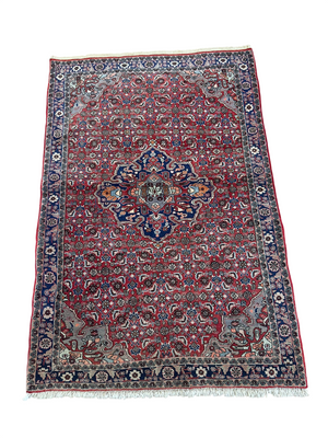 Orientteppich handgeknüpft Rosen Bidjar 174x118 cm