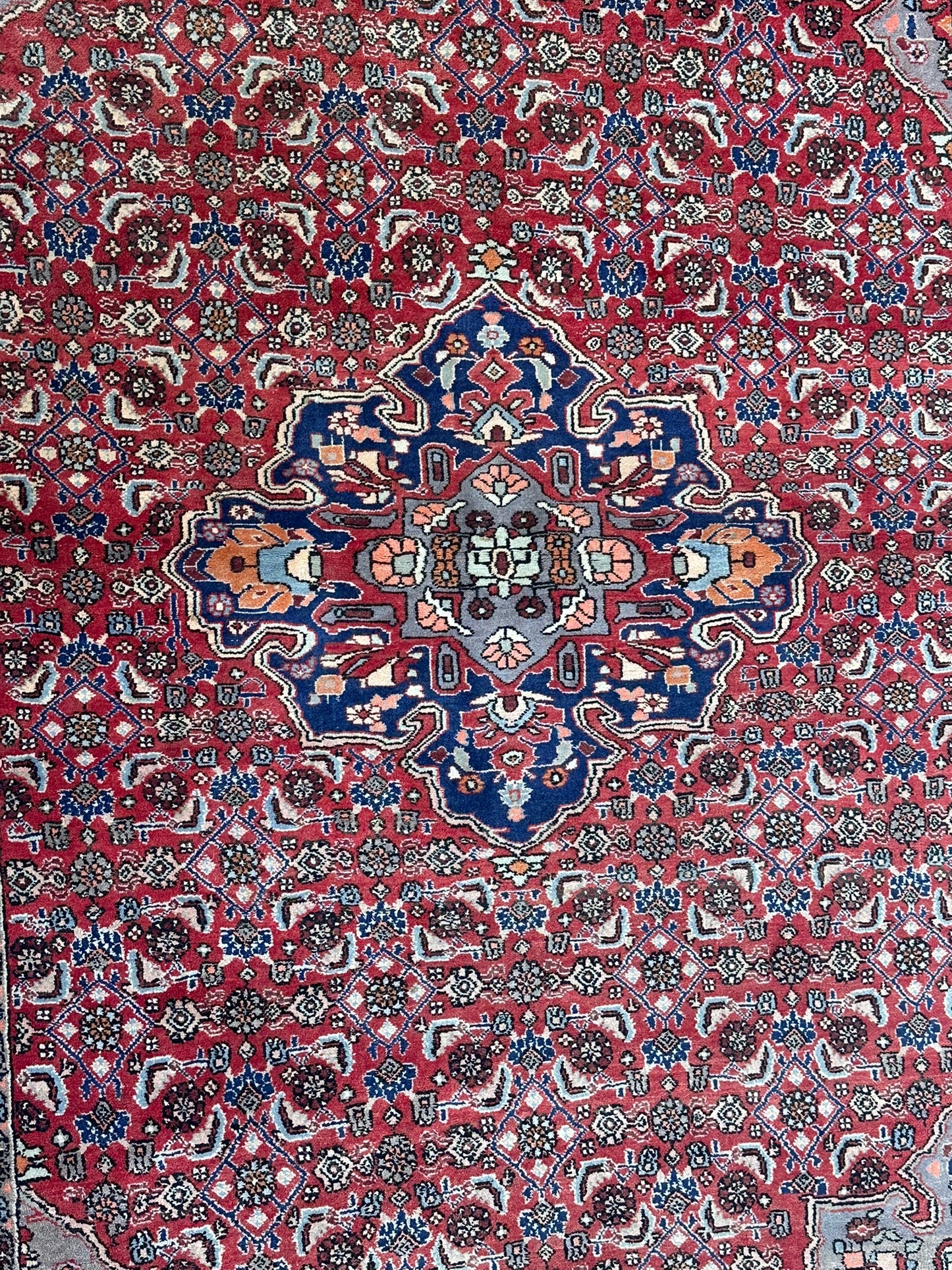 Orientteppich handgeknüpft Rosen Bidjar 174x118 cm