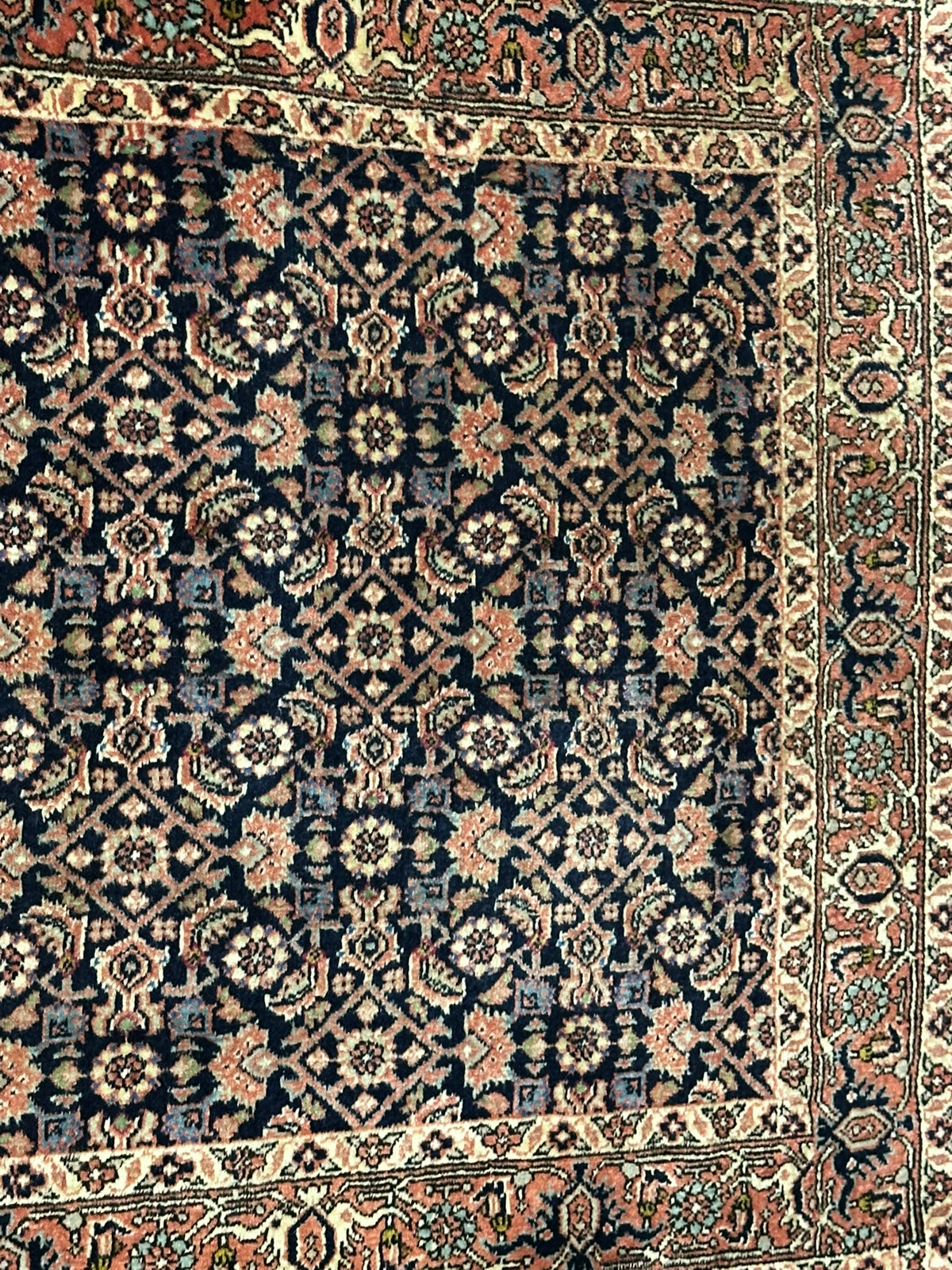 Orientteppich handgeknüpft Bidjar Läufer 400x76 cm