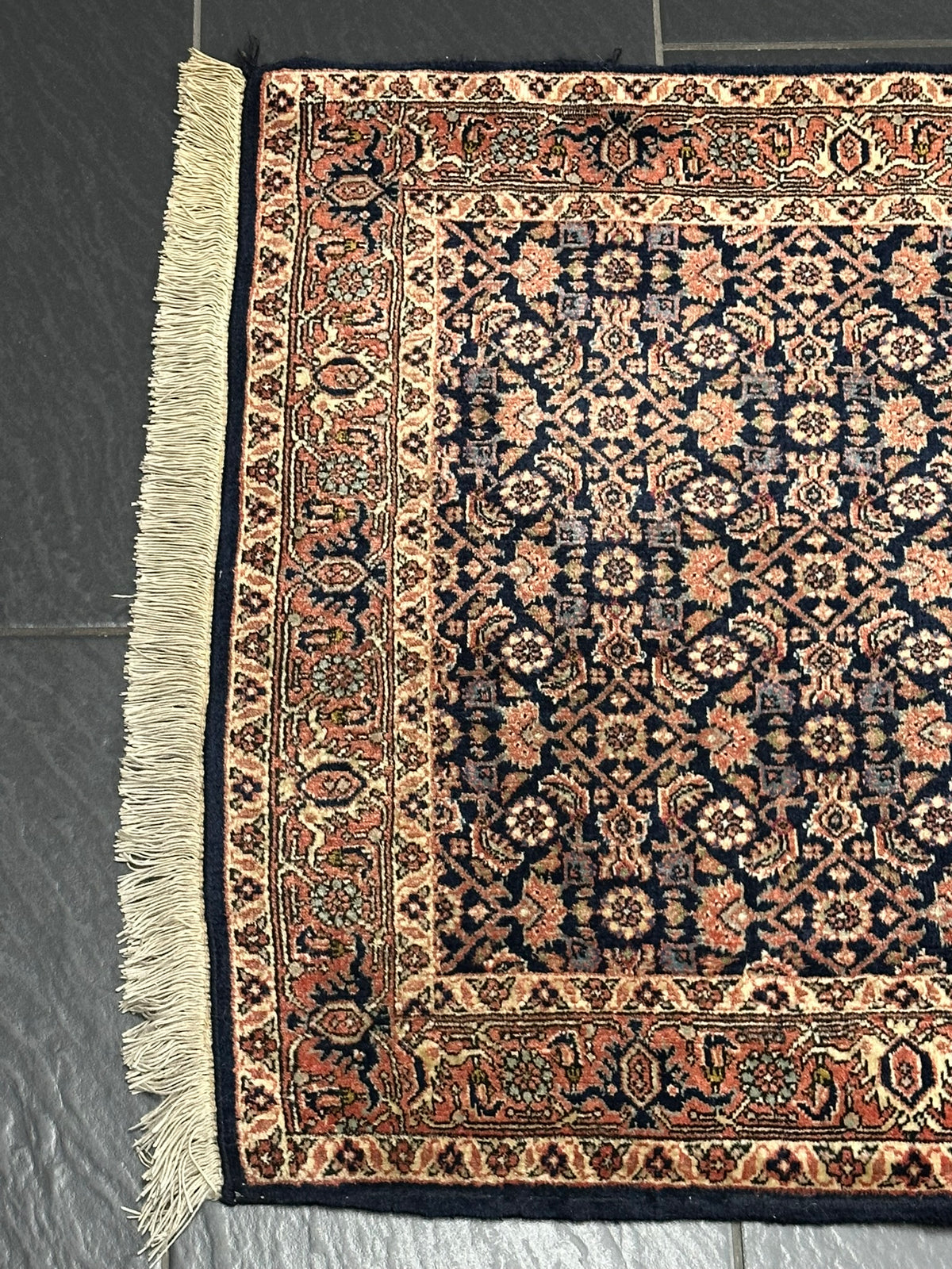 Orientteppich handgeknüpft Bidjar Läufer 400x76 cm