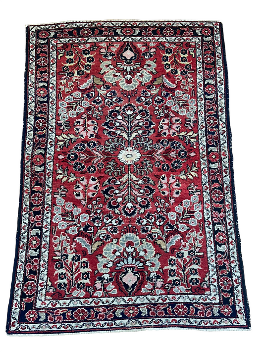 Orientteppich handgeknüpft Hamadan Sarough 153x100 cm