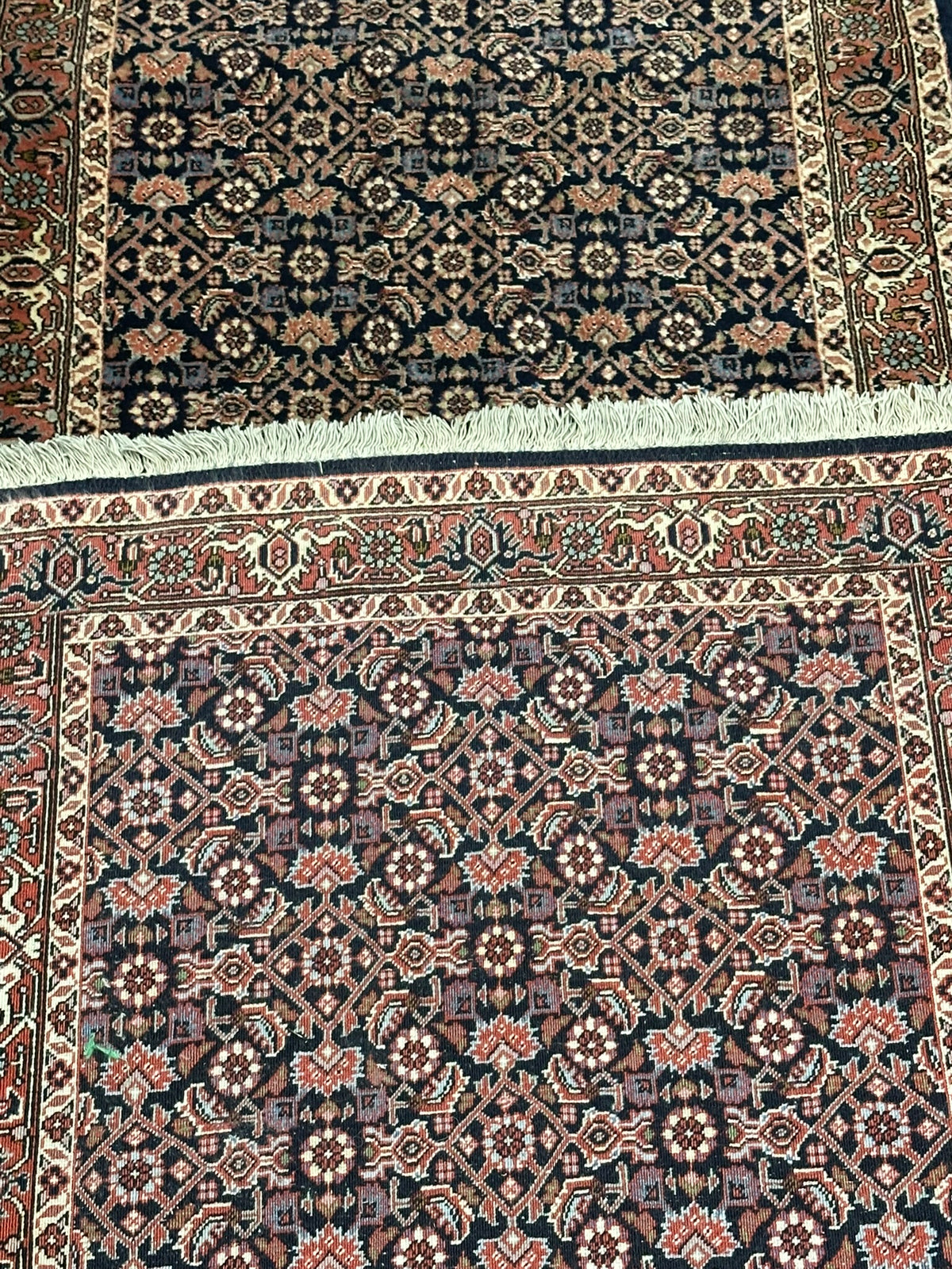 Orientteppich handgeknüpft Bidjar Läufer 400x76 cm